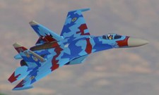 FlyFans SU 27 Flanker EPO 930mm blu camo PNP Sukhoi EDF aereo elettrico