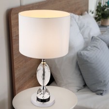 Luce da Tavolo Cromo Rotondo