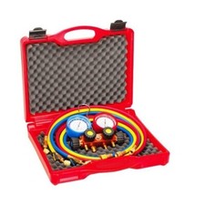 Kit Gruppo Manometrico FLESSIBILI FRUSTA 4 Vie Rothenberger R410A R32