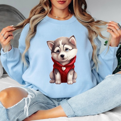 Felpa donna husky cucciolo - donna,