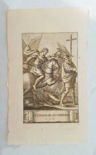 stampa incisione d'epoca da