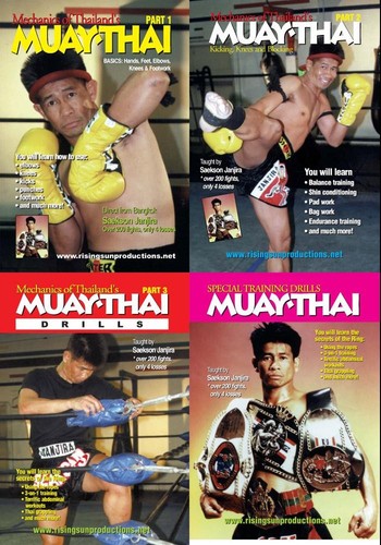 Dvd set muay thai - 4, kickboxing