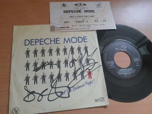 Depeche mode autograph - depeche, dave