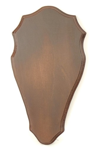 Wooden base shield trophy - wooden,