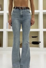 Jeans Denim A Zampa Donna