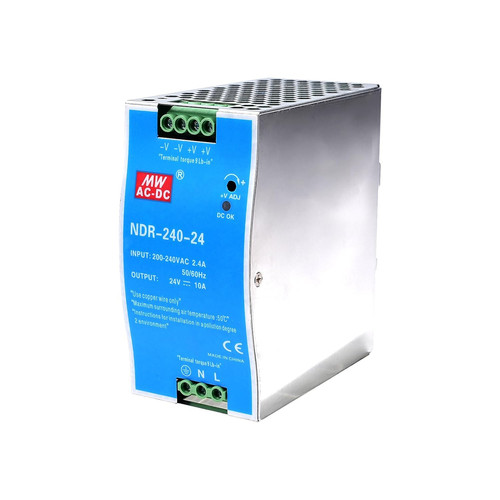 Alimentatore 24v 10a guida - 10a,