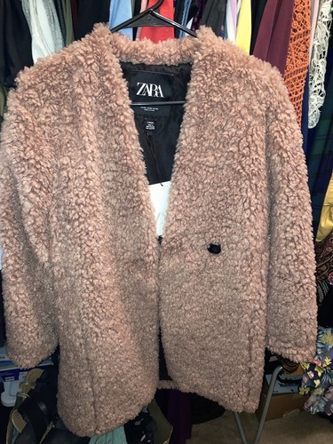 Zara teddy bear fleece coat - teddy,