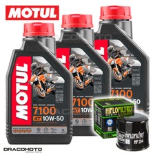 Yamaha FZ1-N Fazer 2008-2015 Tagliando Olio Motul 7100 4T 10W-50 3 litri filtro