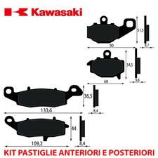 KIT PASTIGLIE FRENO ANTERIORI E POSTERIORI KAWASAKI VERSYS 650 SX 2007 2009