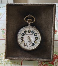 Orologio da Tasca (in Argento), Quadrante a Occhio di Pernice con Porta Orologio