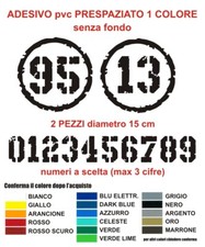Coppia adesivi numero