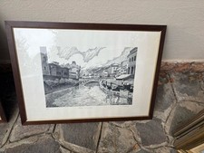 Quadro Riva Di Reno Vintage Bologna Epoca Stampa Numerata
