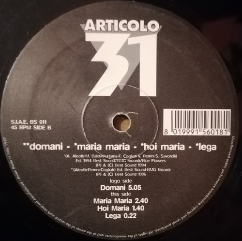 Articolo domani maria - 31,
