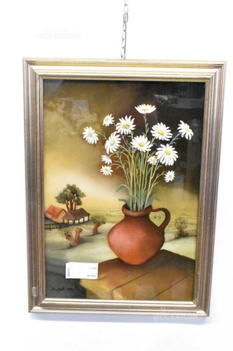 Quadro dipinto vetro paesi - quadro,