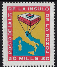1968 Isola delle Rose valore da 30 mills con certificato catalogo Unificato