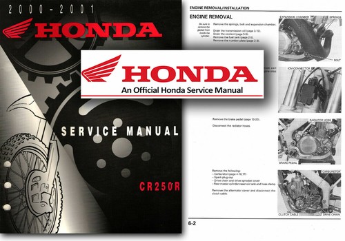Honda cr250r manuale officina - cr250r,