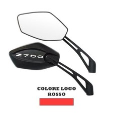 SPECCHIETTI RETROVISORI SPECCHIO M10  LOGO ROSSO PER KAWASAKI Z750 MANURBIO MOT