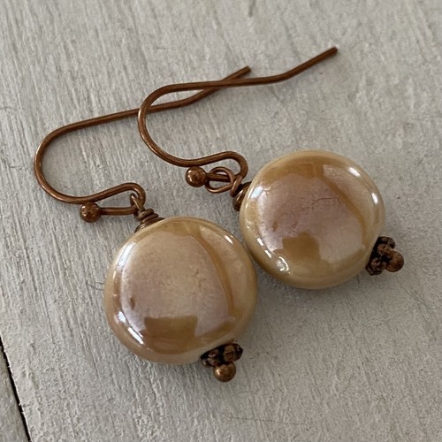 Orecchini min favorit creme - min,