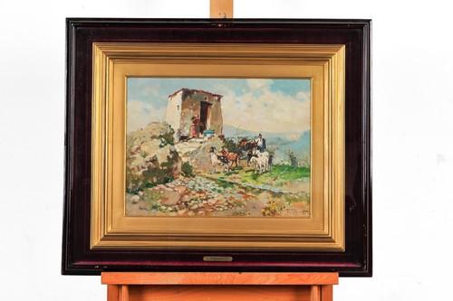 Dipinto olio tela tito - olio, su