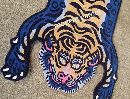 Tappeto tigre trapuntato - , a