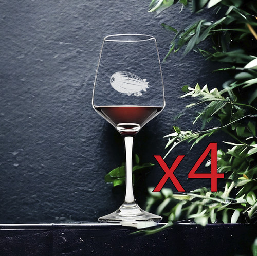 Bicchieri vino blimp x4 - bicchieri,
