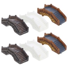  6 Pcs Piccolo Ponte Da Giardino Accessorio Paesaggistico Miniatura