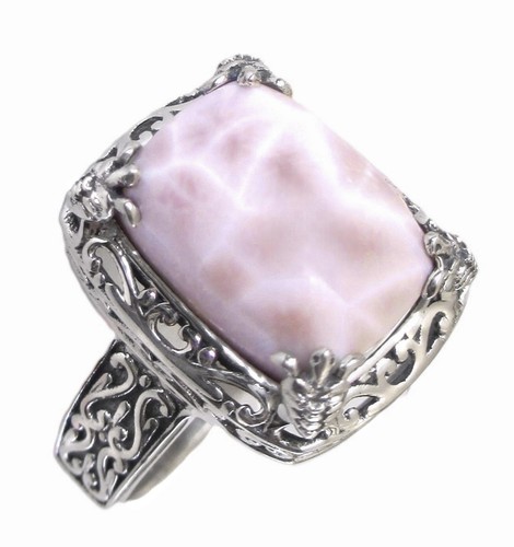 Pink larimar natrolite turtle - natrolite,