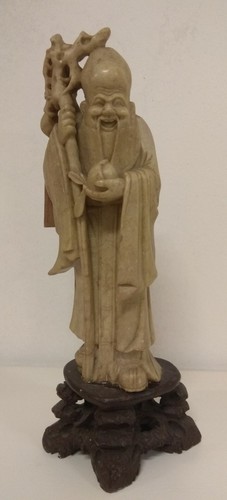 Statua cinese antica giada - in,