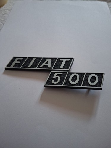 Targhetta fiat 500 - fiat, cofano