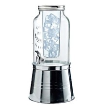 Distributore Cocktail e Succhi Big Jar 6 Lt Vintage Con Supporto Leone