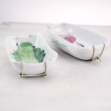 coppia di ceramiche verdure