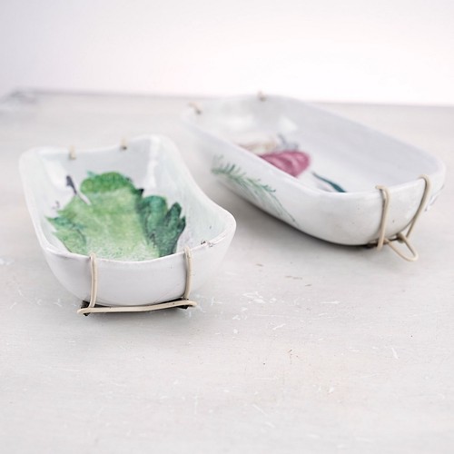 Coppia ceramiche verdure - di,