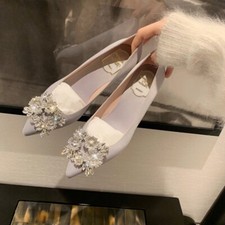 Scarpe da sposa Roger Vivier donna tacco alto a punta in seta