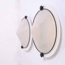 Plafoniere applique lampade da parete in vetro e metallo originali anni '80 '90