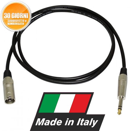 Cavo audio xlr - xlr, maschio