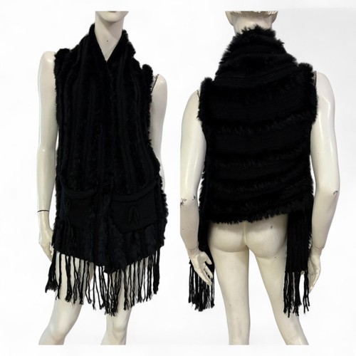 Gilet asimmetrico nero - , in