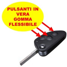 ALFA GUSCIO CHIAVE COVER 3 TASTI COMPATIBILE CON 147 156 166 GT MITO ROMEO keY