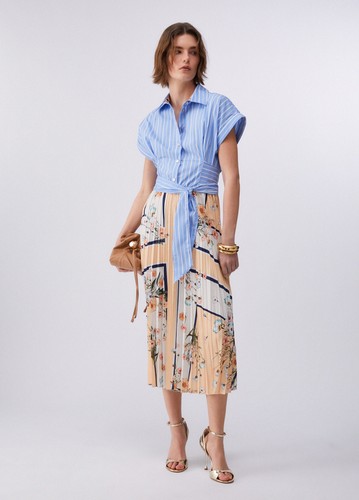 Wa6344 abito midi plissettato - wa6344,