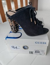 sandali donna Guess Pelle Scamosciata Nera