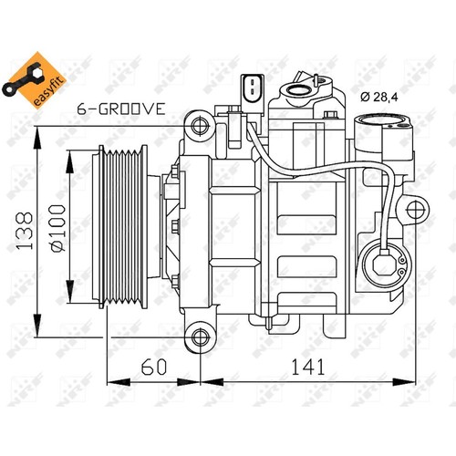 Compressore climatizzatore nrf - compressore,