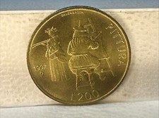 200 LIRE 1997  PITTURA REPUBBLICA DI SAN MARINO MONETA COIN