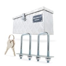 Alubox scatola di trasporto scatola per rimorchio scatola timone 48 x 14 x 20 cm scatola in alluminio scatola scatola