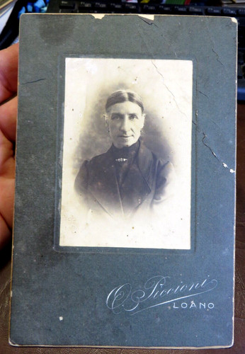 Antica foto cartonata fine 800 - foto,