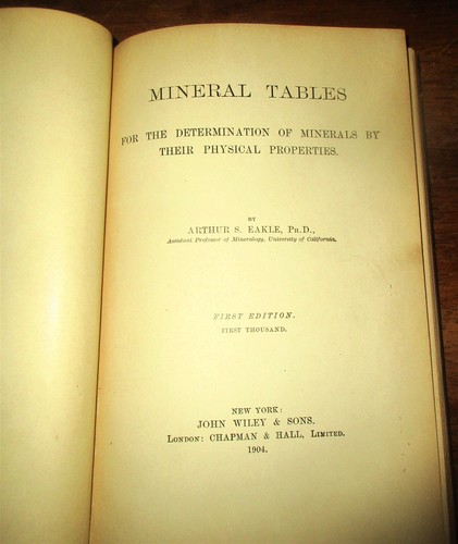 Geology mineralogy 1904 1st - 1904,