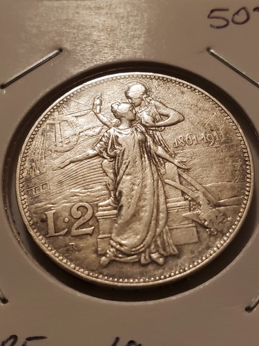 Regno italia 2 lire - italia, 1911