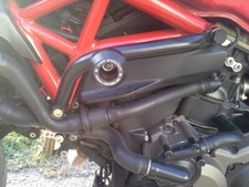 Ducati Monster 821 1200/S 2014- RD Moto Crash Telaio Cursori Nero D8-PH01-K