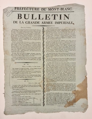 1806 bulletin grande armée - grande,