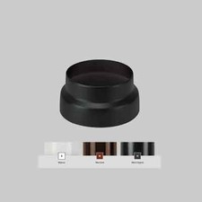 RIDUZIONE SMALTATA CLASSIC Ø 120-80 mm Col bianco Tubi Smaltati Stufe Legna