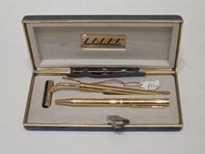 Penna a Sfera con Rasoio VINTAGE Marca LALEX laminata in oro 