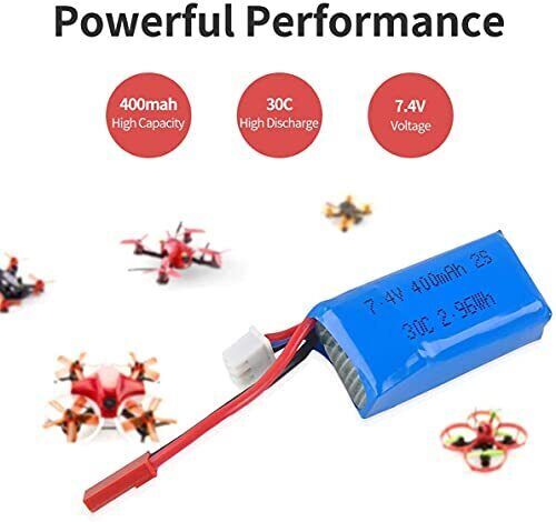Batteria lipo 400mah - batteria, 30c